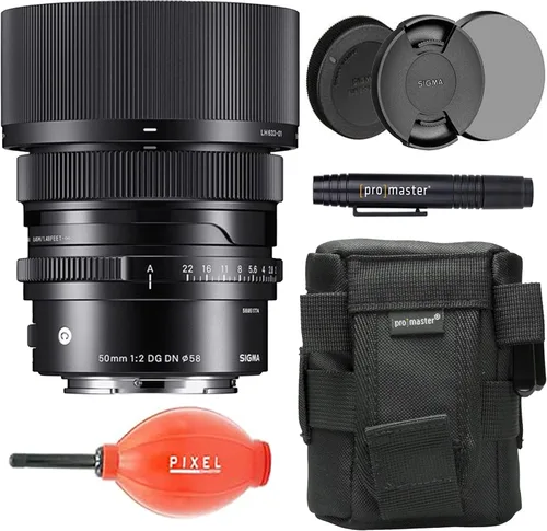 Vista 4 de Sigma 1.969 in f/2 DG DN - Lente contemporánea para montura Leica L con accesorios avanzados y paquete de viaje 314969 Lente sigma Leica L