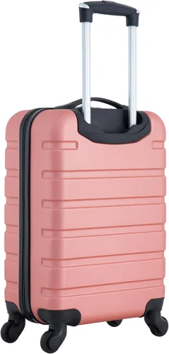 Vista 3 de Travelers Club Harper Luggage, oro rosa, equipaje de mano de 20 pulgadas