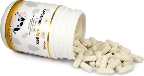 Vista 6 de Hi Well Premium - Leche de calostro bovino de Nueva Zelanda 200 comprimidos masticables de inmunoglobulina G (Igg) 20 ~ 25% (paquete de 3)
