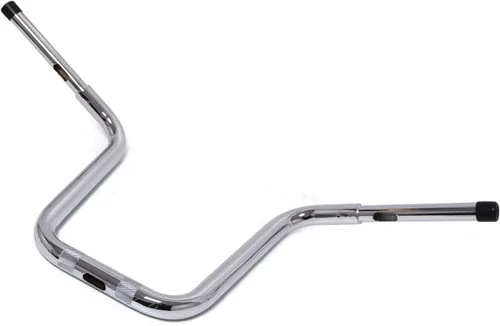 Vista 2 de HTTMT- 14" Chrome Fat Mini Ape Manillar con Riser Compatible con 13&Up Softail FXSB 08-17 FXDF 03-17 FLHR [P/N: TGHD-HB028+HBS010-I-CD]