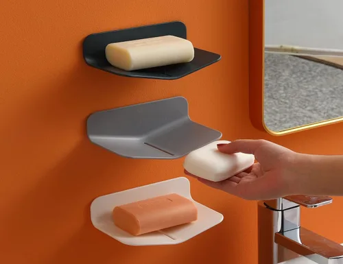 Vista 9 de Jabonera para ducha montado en la pared, jabonera drenante para ducha, protector de jabón para cocina, baño.