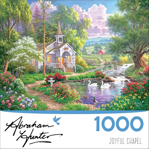 Vista 3 de RoseArt - Abraham Hunter - Joyful Chapel - Rompecabezas de 1000 piezas para adultos