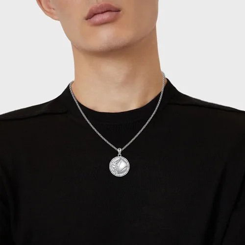 Vista 5 de YFN Collar deportivo de plata de ley con colgante "I Can Do All Things", joyería para mujeres, hombres, niños y niñas
