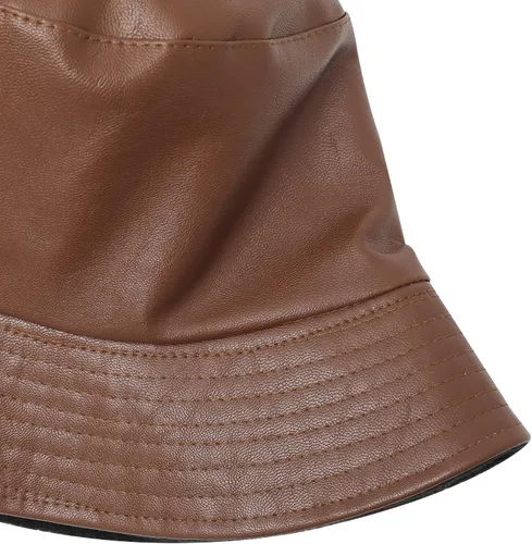 Vista 7 de ZLYC Sombrero unisex de moda para pescadores de piel sintética impermeable