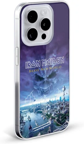 Vista 2 de Head Case Designs Funda rígida con licencia oficial de Iron Maiden Brave New World, compatible con Apple iPhone 13 Mini
