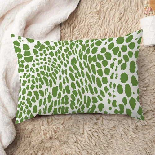 Vista 32 de ArogGeld Funda de cojín lumbar con estampado de leopardo y guepardo negro, funda de almohada para sofá, con manchas de animales marrones y negros