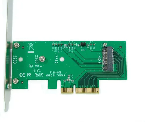 Vista 9 de Adaptador PEXM2-SSD PCIe M.2 - Compatible con SSD NVMe/AHCI M.2 (2280, 2260, 2242) - Compatible con PCIe 4.0/3.0