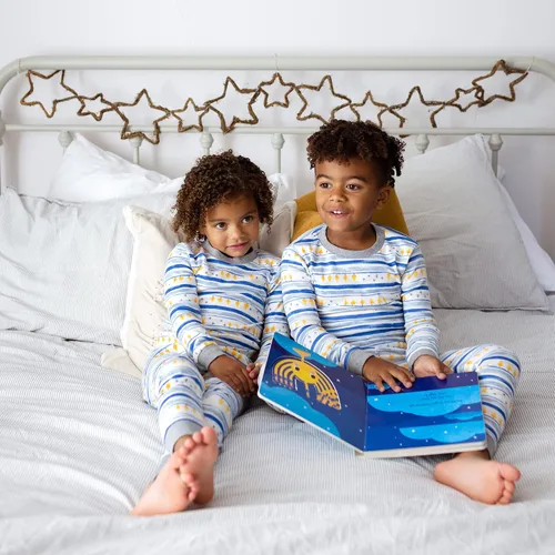Vista 4 de Burt's Bees Baby - Conjuntos de pijamas de Navidad familiares a juego, de algodón orgánico, para niños, bebés, mujeres y adultos