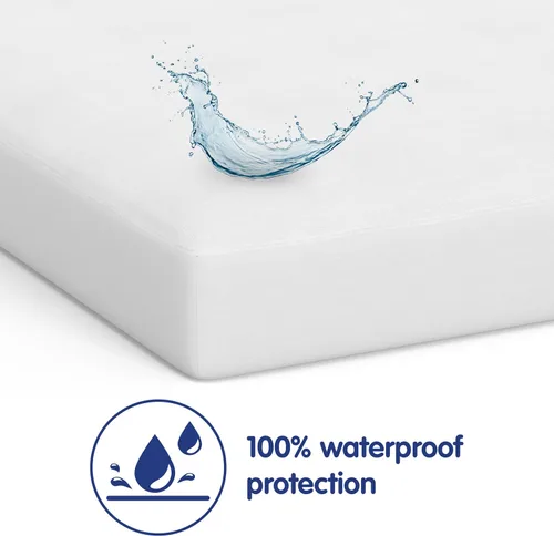 Vista 5 de Classic Brands. Defend-A-bed protector de colchón impermeable, Poliéster, Blanco, gemelo