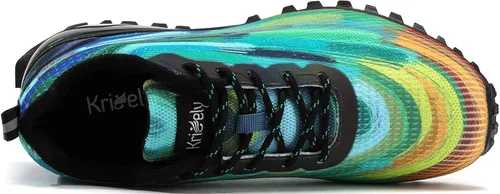 Vista 4 de Kricely Tenis de correr para hombre, para caminar, senderismo, tenis para hombre, tenis cruzado, tenis al aire libre, calzado casual
