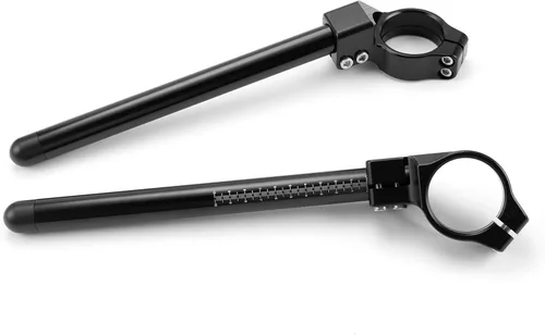 Vista 2 de Manillar CNC con clip compatible con Yamaha R3 clips 2019-2025 accesorios inferiores sobre stock 0.8 in