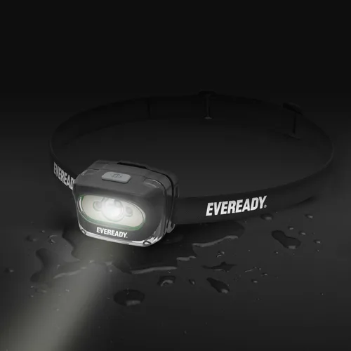 Vista 7 de Eveready Linterna frontal recargable LED, faro resistente al agua para exteriores, camping y luz de trabajo mecánico