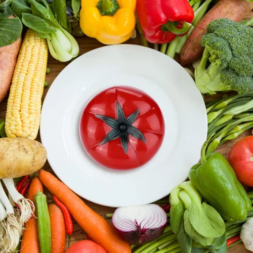 Vista 9 de Temporizador mecánico en forma de tomate de 60 minutos, temporizador de cuenta regresiva para cocina, cocina, horneado, temporizador magnético