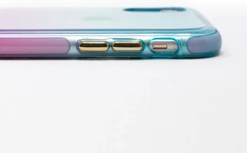 Vista 4 de BodyGuardz - Funda Harmony para Apple iPhone Xr (azul/violeta), protección contra impactos extremos y arañazos para iPhone XR (unicornio)