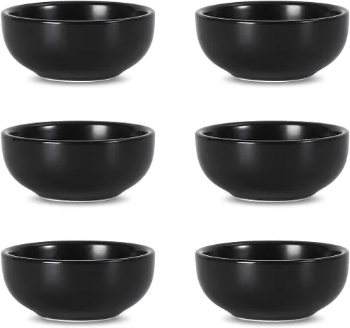 Vista 14 de Selamica Juego de cuencos de cerámica para salsa de soja pequeños, tazón de inmersión de 3 pulgadas, plato de salsa de soja de 2.7 oz, tazón mini