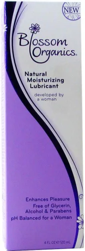 Vista 2 de Blossom Organics Lubricante personal hidratante natural: tamaño 4 onzas líquidas