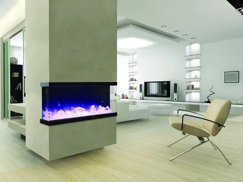 Vista 2 de Amantii Truv-View-XL 50-TRU-VIEW-XL Chimenea eléctrica de 3 caras (50")