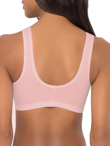 Vista 3 de Fruit of the Loom - Brasier deportivo con cierre frontal y correas de malla para mujer