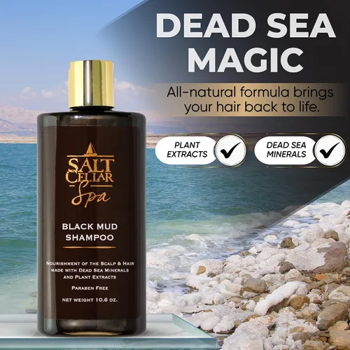 Vista 6 de Salt Cellar Champú Black Mud 10.6 oz (10.1 fl oz)