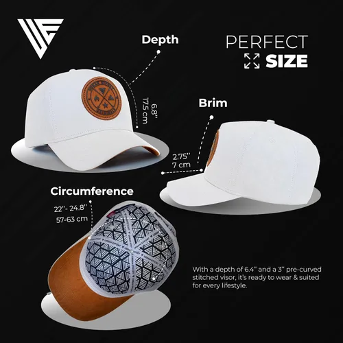 Vista 4 de Urban Effort Gorra trasera de malla, para hombres y mujeres, gorra de béisbol de 5 paneles, gran cierre a presión para caza y senderismo