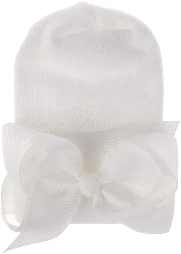 Vista 2 de upeilxd Gorro de bebé recién nacido, gorro de punto de doble capa para bebés y niños pequeños, para bebés de 0 a 3 meses, (multiple Colour)