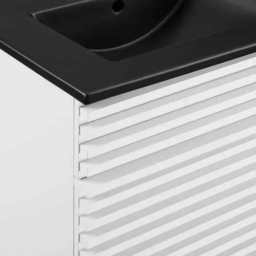 Vista 120 de Modway Render 23.5" tocador de baño en nogal (lavabo no incluido)