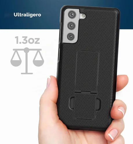 Vista 7 de Encased DuraClip - Funda para Samsung Galaxy S21 con clip para cinturón (2021), funda delgada con funda, color negro