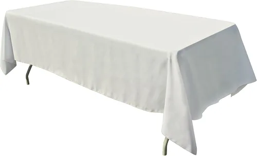 Vista 24 de GEFEII Servilletas de tela de poliéster sólido de 18 x 18 pulgadas para cocina, mantel rectangular cuadrado redondo para bodas, fiestas
