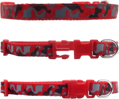Vista 4 de YOY Juego de 12 collares de identificación de nailon suave para cachorros, ajustables, reutilizables, lavables, bandas de identificación de mascotas