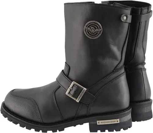 Vista 5 de Milwaukee Leather Botas clásicas para hombre con detalle de hebilla