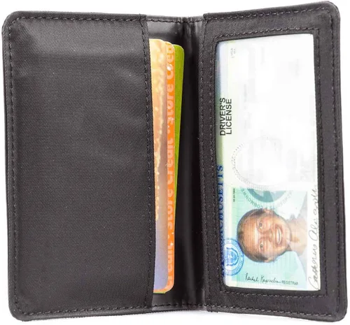 Vista 5 de Big Skinny Funda para tarjetas delgada con capacidad para hasta 16 tarjetas Negro
