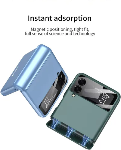 Vista 6 de SHIEID Z Flip 4 - Funda para Galaxy Z Flip 4 con protección de bisagra, funda Flip 4 con protector de pantalla compatible con Galaxy Z Flip 4 5G