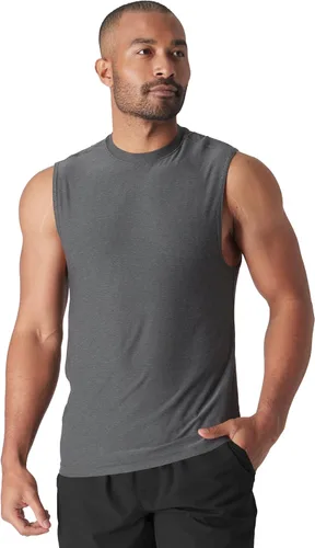 Vista 32 de True Classic Camisas de entrenamiento para hombre: camiseta muscular Negro