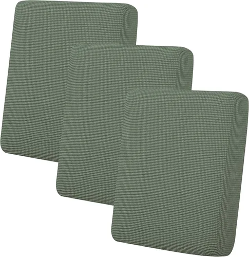 Vista 123 de Easy-Going - Funda de cojín elástica individual para sofá biplaza, sillón, funda de cojín protectora, suave, flexible con parte inferior elástica