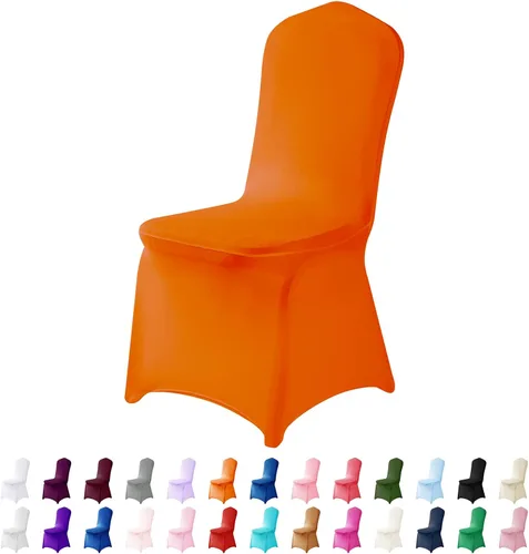 Vista 15 de Funda de elastano para silla, 12 unidades, fundas para silla, fundas para sillas de sala de estar, funda extraíble lavable y elástica para silla