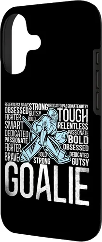 Vista 2 de Funda de portero vintage de portero de hockey sobre hielo para iPhone 17