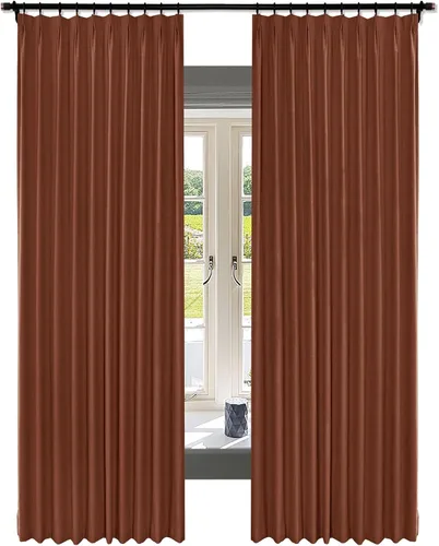Vista 25 de Fcosie Juego de 2 paneles de cortinas opacas extralargas de 120 pulgadas de largo, cortinas de doble capa para oscurecer la habitación, paneles
