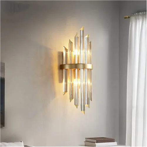 Vista 3 de Lamp for Wall, Wall lamp Wall Lamps Modern Sconce Wall Indoor Fixture Stairway LED Crystal Living Room Lamp Bedroom Industrial Retro Gold Lampara