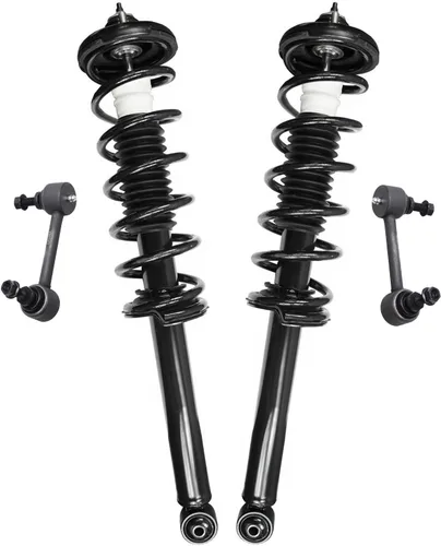 Vista 24 de Detroit Axle - Kit de 4 piezas RWD Puntales Delanteros Barras Estabilizadoras para Ford F-150 2021 2022 2023 2024, 2 Puntales con Resorte Helicoidal