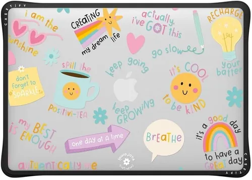 Vista 123 de CASETiFY Impact - Funda para MacBook Air de 13 pulgadas (M1/Intel) [esquinas de impacto acolchadas/resistente a los arañazos/agarre antideslizante]