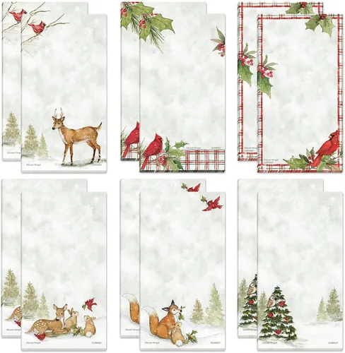 Vista 9 de Current Cardinal Woodland Birds - Juego de 12 blocs de notas magnéticos, 6 diseños, 30 hojas de 3.5 x 6.5 pulgadas, lista de compras, notas