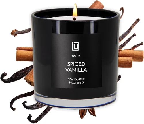 Vista 52 de Lulu Candles After Dark - Teca Caoba Vela Perfumada de Soja de Lujo en Frasco Vertida a Mano en los EE.UU. Altamente Perfumada y Duradera