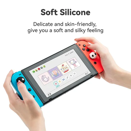 Vista 3 de GeekShare Lindas tapas de silicona para el pulgar de Joycon para Halloween, cubierta de joystick compatible con Nintendo Switch OLED Switch Lite