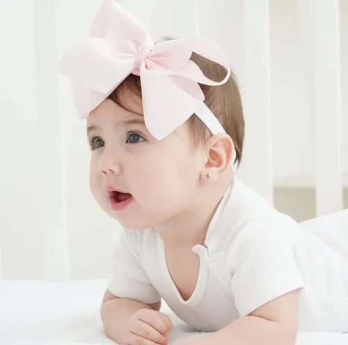 Vista 8 de jollybows 20 lazos para el pelo con cinta de grogrén para bebés y niñas, 6 pulgadas, banda elástica para el cabello, accesorios para el cabello