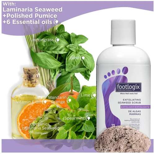 Vista 3 de FOOTLOGIX Exfoliante exfoliante de algas, 8.45 oz