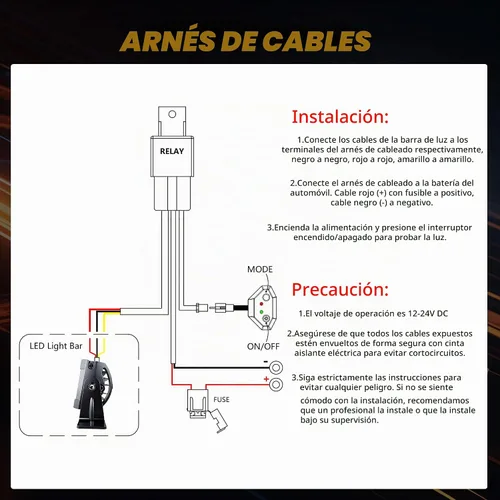 Vista 9 de ASLONG Barra de luz LED de 20 pulgadas y 126 W, parpadeo estroboscópico blanco/ámbar con seis modos, combo de luz de conducción todo terreno, 1