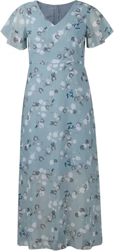 Vista 4 de YUTANRAL Vestidos de verano para mujer, manga cortasin mangas, con estampado floral, con flecos, vestido midi casual elegante y fluido para baile