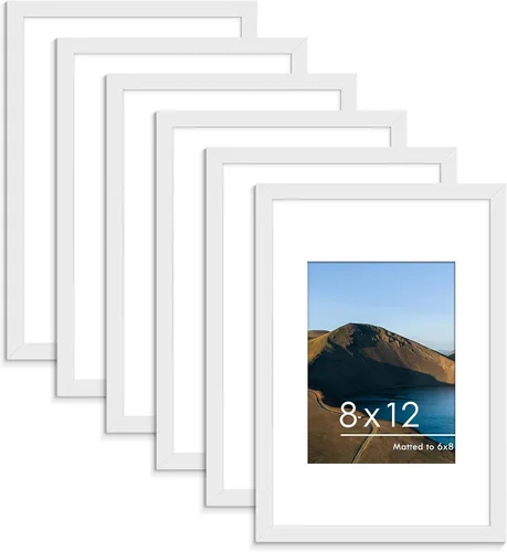 Vista 56 de PEALSN - Juego de 6 portarretratos de 5 x 7 pulgadas para fotos de 4 x 6 pulgadas con paspartú/5 x 7 pulgadas sin paspartú, para montaje en Negro