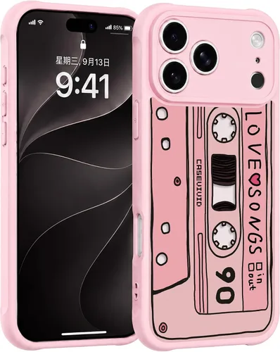 Vista 36 de Compatible para iPhone 13 Funda Linda Estética - Funda de Teléfono Rosa con Protector de Cámara - Diseño de Cubierta con Estampado de Hongos