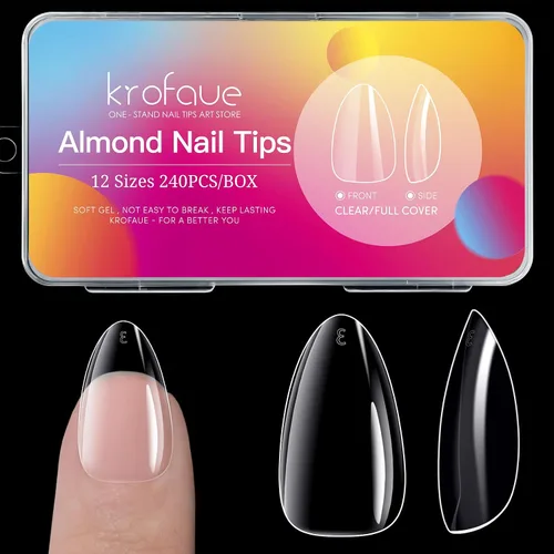 Vista 23 de Krofaue Gel de pegamento de uñas UV, 2 x 0.71 oz de pegamento de uñas de 00-2 piezas de pegamento de uñas sólido 2